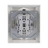 SCHUKO® Doppelsteckdose Komplettabdeckung Safety+ studioweiß - future® linear