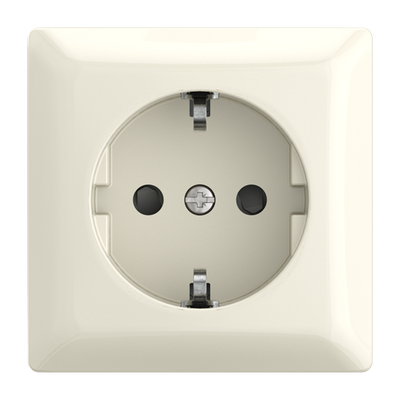 SCHUKO® Steckdose Safety+ 16 A weiß  - Busch-balance® AP   