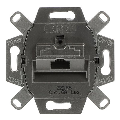 UAE-Anschlussdose, RJ45, Cat. 6a iso, geschirmt 1 Steckbuchse, 8 (8)-polig   