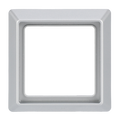 Abdeckrahmen 1-fach alusilber - Allwetter 44® (IP44)