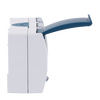 SCHUKO® Dreifachsteckdose mit Klappdeckel 16 A grau/blaugrün  - ocean®   