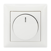 Busch-Drehdimmer LED, Komplettset mit Glimmlampe alpinweiß - Busch-balance® SI