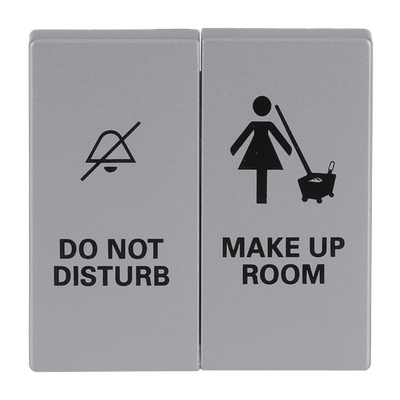 Wippe mit Aufdruck DO NOT DISTURB/MAKE UP ROOM für Schalter/Taster, 2-fach