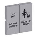 Wippe mit Aufdruck DO NOT DISTURB/MAKE UP ROOM für Schalter/Taster, 2-fach