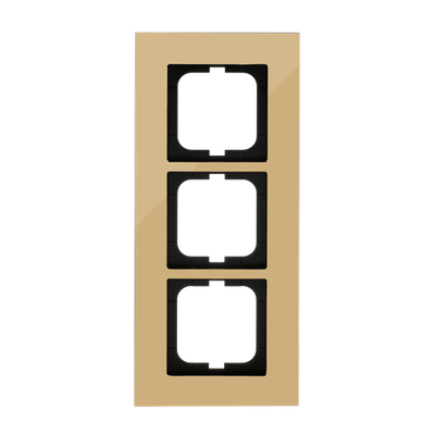 Abdeckrahmen 3-fach gold - carat®   