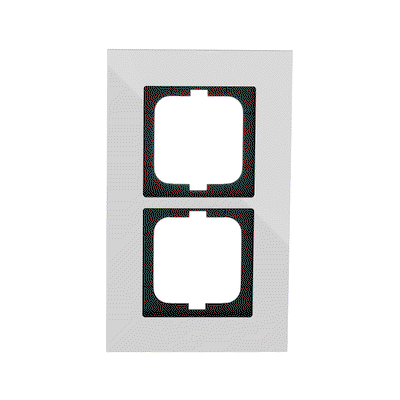 Abdeckrahmen 2-fach chrom - carat®   
