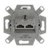 UAE-Anschlussdose, RJ45, Cat. 6a iso, geschirmt 2 Steckbuchsen, 8/8-polig   