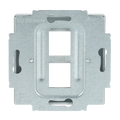 Zentralscheibe Modular-Jack-Einsatz, Keystone 2-fach alusilber - Plattform 63