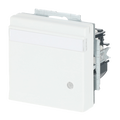 SCHUKO® Steckdosen-Einsatz Safety+ mit LED Kontrolllicht /grün mit Klappdeckel