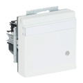 SCHUKO® Steckdosen-Einsatz Safety+ mit LED Kontrolllicht /grün mit Klappdeckel