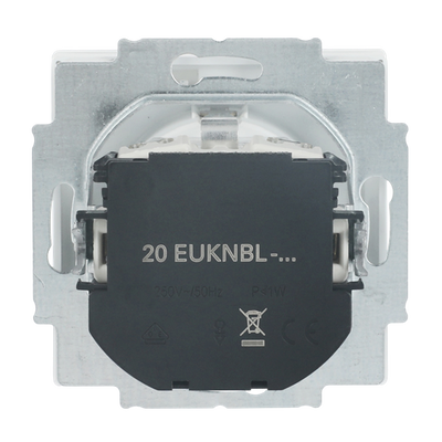SCHUKO® Steckdosen-Einsatz Safety+ mit LED Kontrolllicht /grün mit Klappdeckel