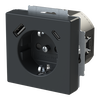 SCHUKO® USB-Steckdosen-Einsatz Safety+ mit USB A/C anthrazit - Plattform 63   