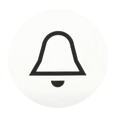 Abtastbares Symbol mit Symbol "Klingel"