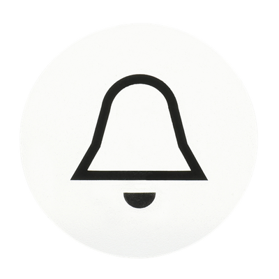 Abtastbares Symbol mit Symbol "Klingel"   
