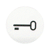 Abtastbares Symbol mit Symbol "Schlüssel"   