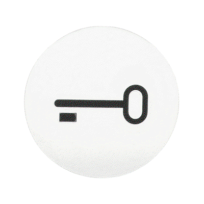 Abtastbares Symbol mit Symbol "Schlüssel"   