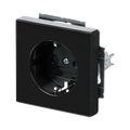 SCHUKO® Steckdosen-Einsatz Safety+ mit Schraubklemmen anthrazit - Plattform 63