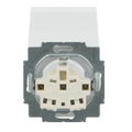 SCHUKO® Steckdosen-Einsatz mit Klappdeckel studioweiß - Plattform 63