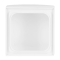 Zwischenring 50x50 mm mit Klappdeckel Kommunikations-Steckverbinder studioweiß