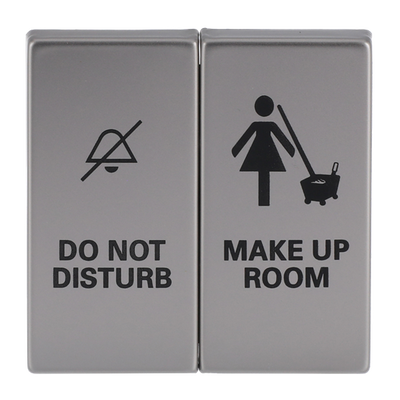 Wippe mit Aufdruck DO NOT DISTURB/MAKE UP ROOM für Schalter/Taster, 2-fach