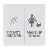 Wippe mit Aufdruck DO NOT DISTURB/MAKE UP ROOM für Taster, 2-fach studioweiß