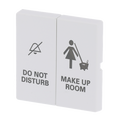 Wippe mit Aufdruck DO NOT DISTURB/MAKE UP ROOM für Schalter/Taster, 2-fach