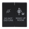 Wippe mit Aufdruck DO NOT DISTURB/MAKE UP ROOM für Taster, 2-fach anthrazit -