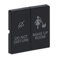 Wippe mit Aufdruck DO NOT DISTURB/MAKE UP ROOM für Schalter/Taster, 2-fach