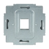 Zentralscheibe Modular-Jack-Einsatz, Keystone 1-fach alusilber - Plattform 63  