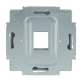 Zentralscheibe Modular-Jack-Einsatz, Keystone 1-fach alusilber - Plattform 63