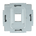 Zentralscheibe Modular-Jack-Einsatz, Keystone 1-fach edelstahl - pur edelstahl