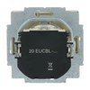 SCHUKO® Steckdosen-Einsatz Safety+ mit LED Kontrolllicht /grün alusilber -
