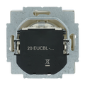 SCHUKO® Steckdosen-Einsatz Safety+ mit LED Kontrolllicht /grün alusilber -