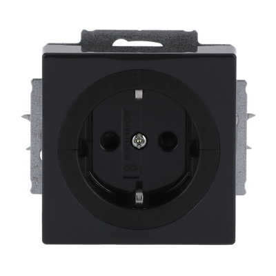 Busch-Objektsteckdose® SCHUKO® Steckdosen-Einsatz Safety+ anthrazit - Plattform