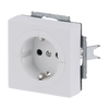 Busch-Objektsteckdose® SCHUKO® Steckdosen-Einsatz Safety+ studioweiß matt -