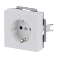 Busch-Objektsteckdose® SCHUKO® Steckdosen-Einsatz Safety+ studioweiß matt -