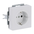 Busch-Objektsteckdose® SCHUKO® Steckdosen-Einsatz Safety+ studioweiß matt -