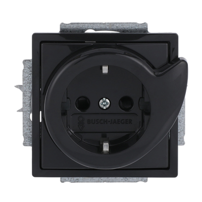 Busch-Servicesteckdose® SCHUKO® Steckdosen-Einsatz Safety+ anthrazit -
