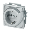 Busch-Servicesteckdose® SCHUKO® Steckdosen-Einsatz Safety+ alusilber -
