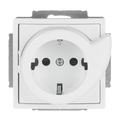 Busch-Servicesteckdose® SCHUKO® Steckdosen-Einsatz Safety+ studioweiß -