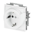 Busch-Servicesteckdose® SCHUKO® Steckdosen-Einsatz Safety+ studioweiß -