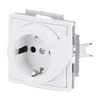 Busch-Servicesteckdose® SCHUKO® Steckdosen-Einsatz Safety+ studioweiß matt -