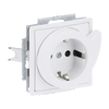 Busch-Servicesteckdose® SCHUKO® Steckdosen-Einsatz Safety+ studioweiß matt -