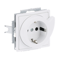 Busch-Servicesteckdose® SCHUKO® Steckdosen-Einsatz Safety+ studioweiß matt -