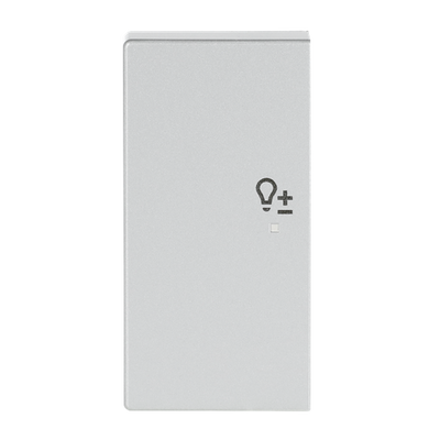 Wippe 2-fach links, mit Symbol "Dimmer"   