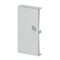 Wippe 2-fach links, mit Symbol "Dimmer"