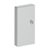 Wippe 2-fach links, mit Symbol "Dimmer"   