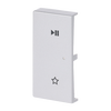 Wippe 2-fach links, mit Symbol "Play/Pause"   