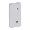 Wippe 2-fach links, mit Symbol "Play/Pause"   