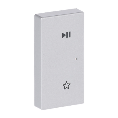 Wippe 2-fach links, mit Symbol "Play/Pause"   